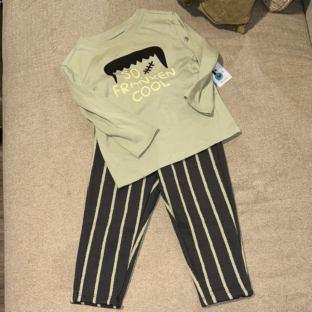 Spooky Cool Kids Set - Green and Black